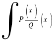 \int{}{}{P(x)/Q(x)}