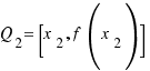 Q_2 = [x_2, f(x_2)]