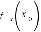 f^\prime_x (X_0)