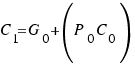 C_{1} = G_0 + (P_0C_0)