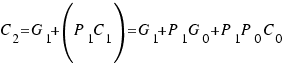 C_{2} = G_1 + (P_1C_1) = G_1 + P_1G_0 + P_1P_0C_0