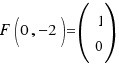 F(0,−2) = (\matrix{2}{1}{1 0})