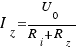 I_z = {U_0}/{R_i + R_z}