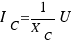 I_C = 1/{X_C} U