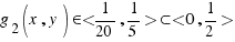 g_2(x, y) \in <1/{20}, 1/5> \subset <0, 1/2>