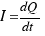 I = {dQ}/{dt}