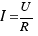 I = U/R