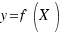 y = f(X)