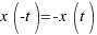 x(-t) = -x(t)