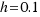 h = 0.1